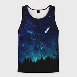 Мужская майка без рукавов ЛЕС НОЧЬЮ