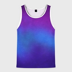 Майка-безрукавка мужская Leather gradient, цвет: 3D-белый