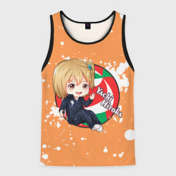 Майка-безрукавка мужская Yachi Hitoka Haikyu Волейбол Z, цвет: 3D-черный