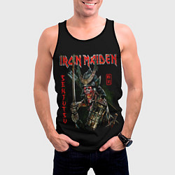 Майка-безрукавка мужская Iron Maiden, Senjutsu, цвет: 3D-черный — фото 2