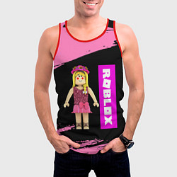 Майка-безрукавка мужская BARBIE ROBLOX РОБЛОКС Z, цвет: 3D-красный — фото 2