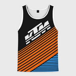 Майка-безрукавка мужская KTM КТМ Z, цвет: 3D-белый