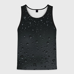 Майка-безрукавка мужская Ночной дождь, цвет: 3D-черный