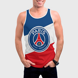 Майка-безрукавка мужская Paris Saint-Germain FC, цвет: 3D-белый — фото 2