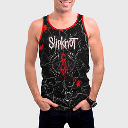 Майка-безрукавка мужская Slipknot Rock Слипкнот Музыка Рок Гранж, цвет: 3D-красный — фото 2