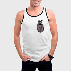 Майка-безрукавка мужская Милашка в кормашке, цвет: 3D-черный — фото 2