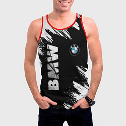 Майка-безрукавка мужская BMW GRUNGE БМВ ГРАНЖ, цвет: 3D-красный — фото 2