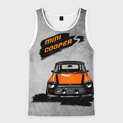 Майка-безрукавка мужская Maшина Mini, цвет: 3D-белый