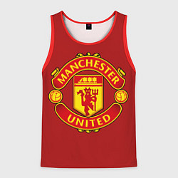 Майка-безрукавка мужская Manchester United F C, цвет: 3D-красный