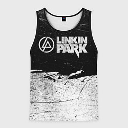 Мужская майка без рукавов Линкин Парк Лого Рок ЧБ Linkin Park Rock