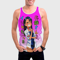 Майка-безрукавка мужская Nagatоro, цвет: 3D-белый — фото 2