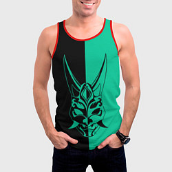 Майка-безрукавка мужская СПЛИТ МАСКА СЯО, цвет: 3D-красный — фото 2