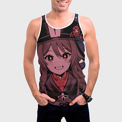 Майка-безрукавка мужская БУУУУ ХУ ТАО HU TAO, цвет: 3D-белый — фото 2