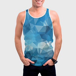 Майка-безрукавка мужская Цифровое небо, цвет: 3D-белый — фото 2