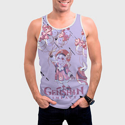 Майка-безрукавка мужская Klee Genshin Impact, цвет: 3D-белый — фото 2