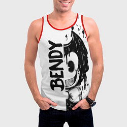 Майка-безрукавка мужская BENDY - БЕНДИ БРЫЗГИ КРАСКИ, цвет: 3D-красный — фото 2