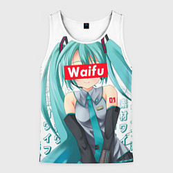 Мужская майка без рукавов Waifu - Hatsune Miku