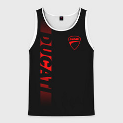 Мужская майка без рукавов DUCATI BLACK RED LINE