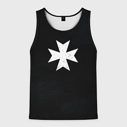 Майка-безрукавка мужская Черные Храмовники раскраска доспеха, цвет: 3D-черный