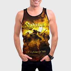 Майка-безрукавка мужская A Lifetime of War - Sabaton, цвет: 3D-черный — фото 2