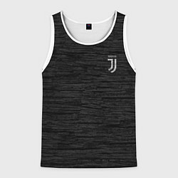 Майка-безрукавка мужская Juventus Asphalt theme, цвет: 3D-белый