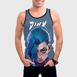 Майка-безрукавка мужская Jinx Arcane, цвет: 3D-черный — фото 2
