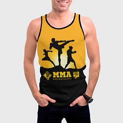Майка-безрукавка мужская ММА Mixed Martial Arts, цвет: 3D-черный — фото 2