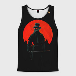 Майка-безрукавка мужская Plague doctor ЧУМНОЙ ДОКТОР, цвет: 3D-черный
