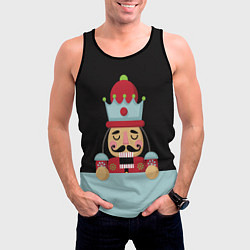 Майка-безрукавка мужская Кукла Щелкунчик, цвет: 3D-черный — фото 2