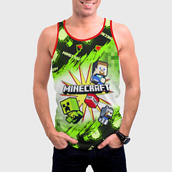Майка-безрукавка мужская MINECRAFT ART МАЙНКРАФТ АРТ, цвет: 3D-красный — фото 2