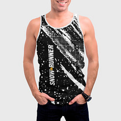 Майка-безрукавка мужская SnowRunner Logo, цвет: 3D-белый — фото 2