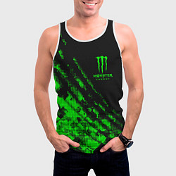 Майка-безрукавка мужская Monster Energy Текстура, цвет: 3D-белый — фото 2