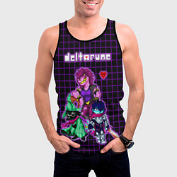 Майка-безрукавка мужская Deltarune Logo Characters, цвет: 3D-черный — фото 2