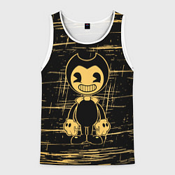 Майка-безрукавка мужская Bendy and the ink machine - Бенди, цвет: 3D-белый