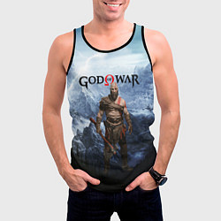 Майка-безрукавка мужская Великий God of War Z, цвет: 3D-черный — фото 2