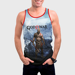 Майка-безрукавка мужская Великий God of War Z, цвет: 3D-красный — фото 2
