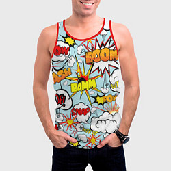 Майка-безрукавка мужская BoOMbiT, цвет: 3D-красный — фото 2