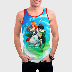 Майка-безрукавка мужская The Rising of the Shield Hero - Наофуми и Рафталия, цвет: 3D-красный — фото 2