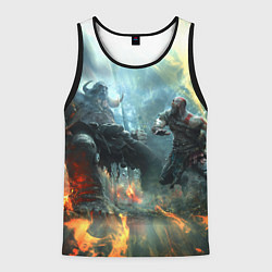 Майка-безрукавка мужская God of War Fighting, цвет: 3D-черный