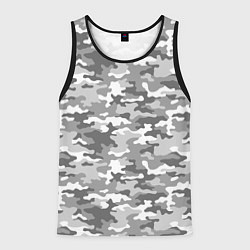 Мужская майка без рукавов Серый Военный Камуфляж