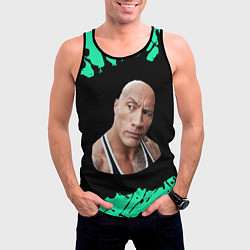 Майка-безрукавка мужская BUBBLE KVASS - СКАЛА Краски, цвет: 3D-черный — фото 2