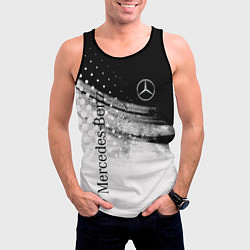 Майка-безрукавка мужская Mercedes-Benz спорт, цвет: 3D-черный — фото 2