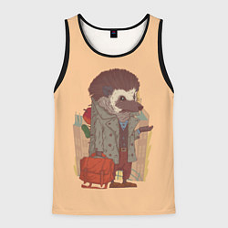 Мужская майка без рукавов Городской ёж