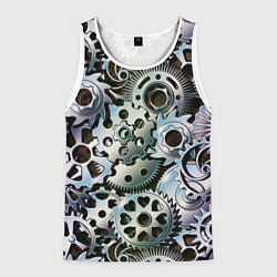 Мужская майка без рукавов Стимпанк шестеренки Steampunk