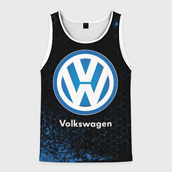 Майка-безрукавка мужская Volkswagen - Объемный, цвет: 3D-белый