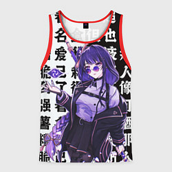 Майка-безрукавка мужская Genshin Impact: Сегун Райдэн, цвет: 3D-красный