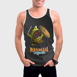 Майка-безрукавка мужская Rayman Legends Black, цвет: 3D-белый — фото 2