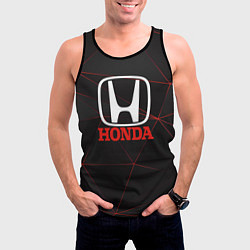 Майка-безрукавка мужская HONDA спорт авто, цвет: 3D-черный — фото 2