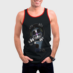 Майка-безрукавка мужская FNAF Security Breach Музыкальный диджей DJ Music M, цвет: 3D-красный — фото 2