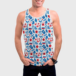 Майка-безрукавка мужская Русский Символизм, цвет: 3D-белый — фото 2